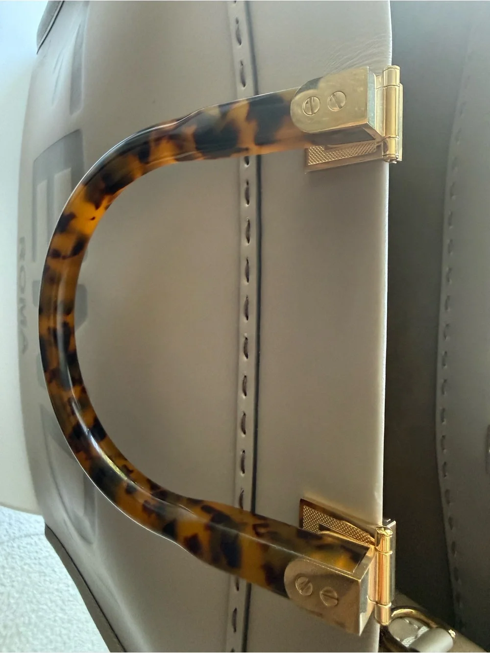 Fendi structured tote